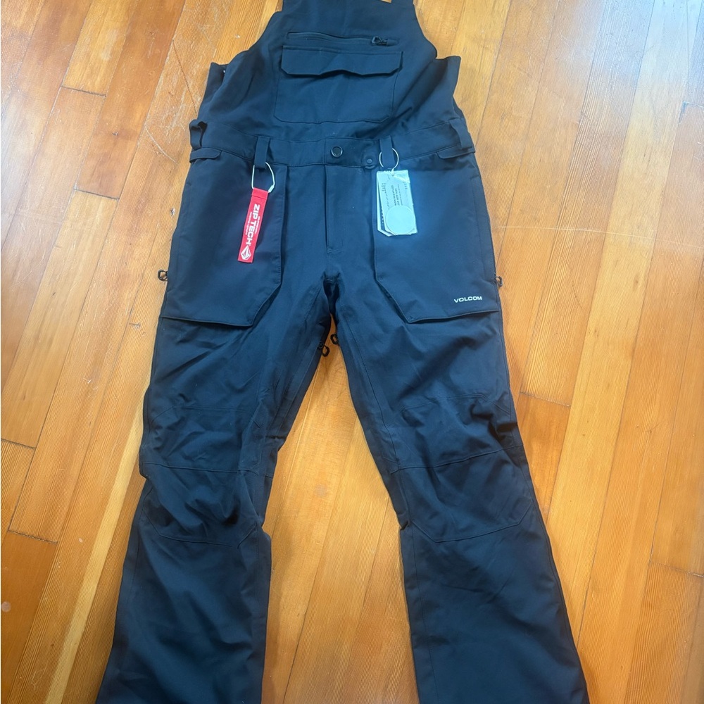 Volcom Black Jacket with Light Blue Logo